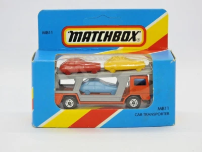 MATCHBOX LESNEY 1983 MB11 CAR TRANSPORTER MINT IN VNM UNOPENED UNHUNG M BLUE BOX - Image 1 of 4