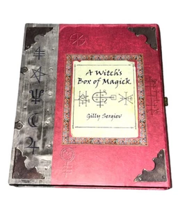 A Witch's Box of Magick Gilly Sergiev Hardback Book, Box, Items No Altar Cloth - Picture 1 of 9
