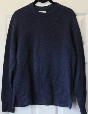 Jack Spade men's navy blue sweater lambswool cotton long soft pullover XS - Image 1 of 3