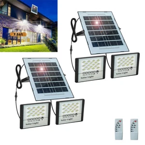 2x 9900000LM Lamparas Luz Led Solares Luces Para Exterior Patio Sensor De light - Picture 1 of 14