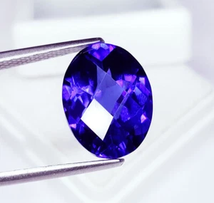 Natural Blue Sapphire Certified Loose Gemstone Oval Cut 10 Ct Sapphire - Imagen 1 de 14