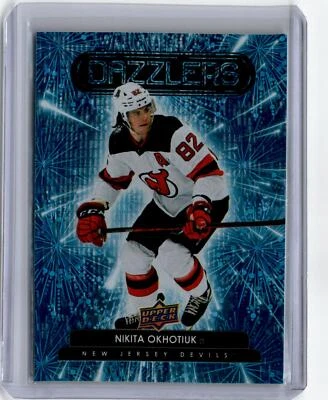 2022-23 Upper Deck Nikita Okhotiuk Dazzlers Blue #DZ-59 - Image 1 of 2