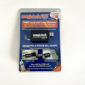 MAGICJACK PLUS DARMOWE LOKALNE POŁĄCZENIA MIĘDZYNARODOWE NA DUŻE ODLEGŁOŚCI (NOWE ZAPIECZĘTOWANE) - Zdjęcie 1 z 5