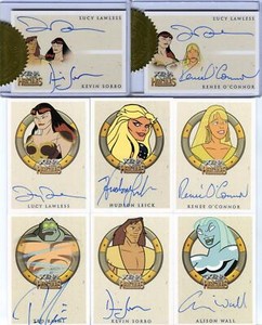 Xena & Hercules Animated Adventures Autograph Card Set 31 Cards