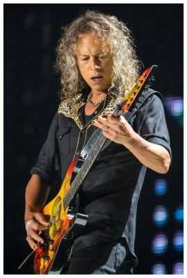 Kirk Hammett Poster 24x36 Inch Metallica Photo Rare Wall Art Print - KH03