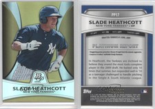 2010 Bowman Platinum Prospects Gold Refractor /539 Slade Heathcott #PP17