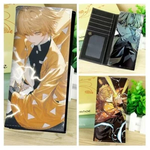 Demon Slayer Utility Long Purse Card Holder PU Fold Anime Wallet Lover Gift #4 - Picture 1 of 2