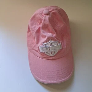 Harley Davidson Pink Baseball Adjustable Hat Cap, Size OS youth size or adult XS - Picture 1 of 3