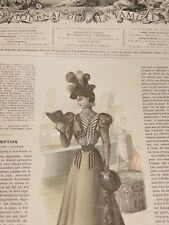LA MODE ILLUSTREE MAGAZINE 1897 VINTAGE JOURNAL RETRO MAGAZINE FRANCE PARIS