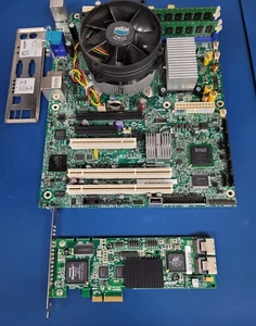 Intel S3210H Server Board Intel Xeon X3370 SLB8Z 3.0GHz 4GB RAM Heat Sink I/O - Photo 1/9