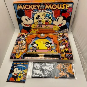 Vtg Walt Disney Productions Mickey Mouse Puppetforms Toy Colorforms Theater 4300 - Picture 1 of 22