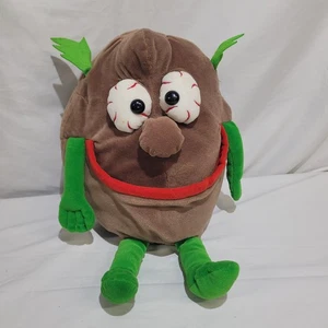 Juguete de peluche de peluche vintage de video verduras Telly Tater sofá patata 1987  - Imagen 1 de 9