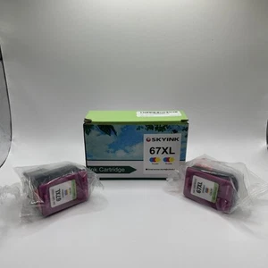 Multi-Pack 67XL Ink Cartridge pk fits HP DeskJet 1255 2722 ENVY 6052 6055 6455 - Picture 1 of 10