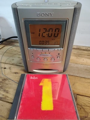 Sony Dream Machine ICF-CD863V TV Weather FM CD Clock Radio Alarm Beatles Bundle  - Image 1 of 4
