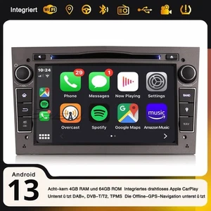 Radio Coche 8 Núcleos 64GB Android 14 DAB+ Navi Opel Corsa Astra Zafira Vectra Vivaro - Imagen 1 de 15