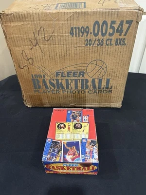 1991-92 Fleer Basketball Wax Box 36 Packs Sealed Case Fresh Michael Jordan - Image 1 of 4