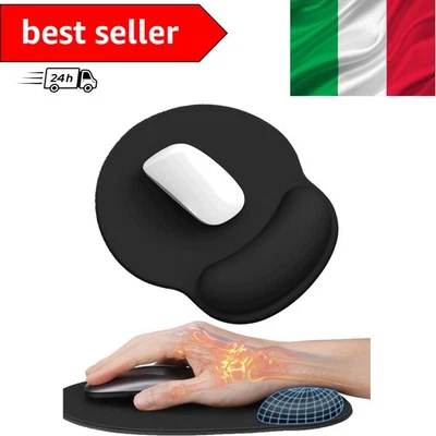 Tappetino per mouse ergonomico – tappetino per mouse gamer con poggiapolso in... - Immagine 1 di 4