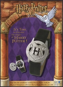 Harry Potter / SII - Anuncio comercial original 2001 / póster_ Anuncio de reloj abatible Hogwarts - Imagen 1 de 1