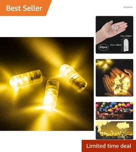 LED Ballons Lichter 50 Stück Warmweiß Mini Glas Dekoration Party Hochzeit - Bild 1 von 9