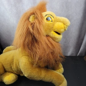Vintage Disney Simba Lion King Mufasa Double Hand Puppet Plush 22" Large - Picture 1 of 20