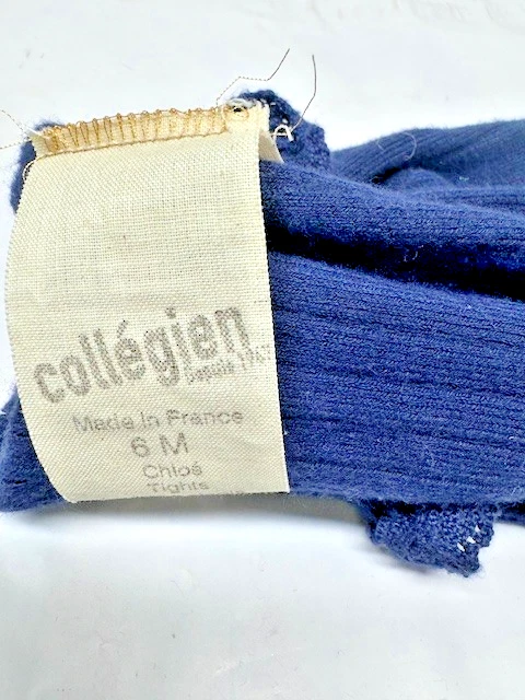 Medias acanaladas Collegien con volantes de encaje - AZUL MARINO - 6M - *Nuevas Foto 1 de 4