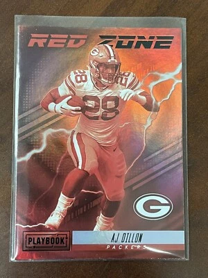 AJ Dillon 2022 Panini Playbook #RZ-15 Green Bay Packers - Image 1 of 2