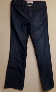 HABITUAL WIDE LEG FLARE DARK WASH 27x34 STRETCH JEANS EUC - Picture 1 of 7