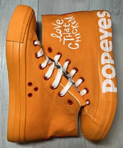 POPEYE'S CHICKEN CAJUN KICKS ORANGE SHOES WOMEN'S SIZE 10 VERY RARE! NEW - Picture 1 of 7