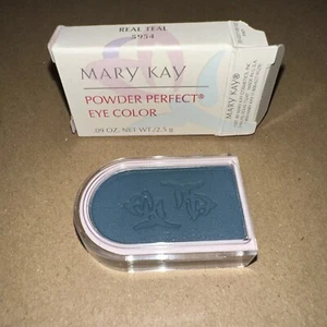 Mary Kay Powder Perfect Eye Color Real Teal 5954 NIB NOS FREE SHIPPING - Picture 1 of 2