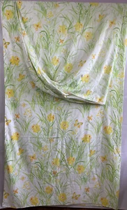 Vintage Sheet Set Perma Prest Full Size Butterfly Muslin Fitted And Flat BN10 - Picture 1 of 11
