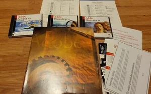 Adobe Illustrator 10 And Adobe Photoshop 7.0 For Mac with Serial Keys Rare - Picture 1 of 1