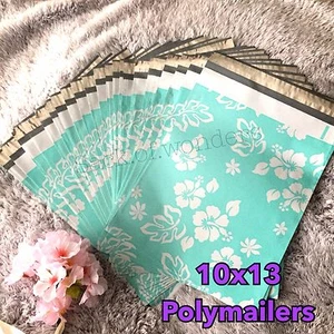  30 Designer Printed Poly Mailers 10X13 Shipping Envelopes Bags Aloha Mint  - Picture 1 of 1