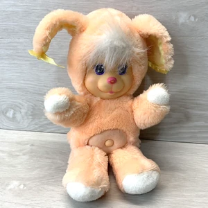 Peluche pupazzo vintage Mattel Magic Nursery Pet 11" Peach Baby Bunny 1990 imbottito - Foto 1 di 9