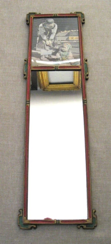 Chinese-style Mirror with Original Mervyn Silberstein Photo  /  c. 1920 Cover