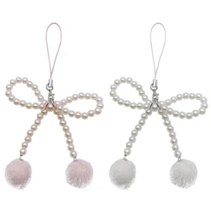 Trendy Phone Strap Beads Phone Charm Phone Lanyard Bowknot Bag Pendant for Phone - Zdjęcie 1 z 9