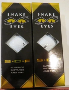 Vintage-2 Sleeves of Snake Eyes Golf Balls. SDF-Superior Distance-Feel. 3's-4's - Picture 1 of 7