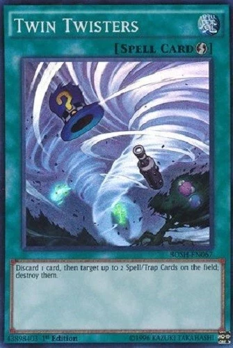 *** TWIN TWISTERS *** 1ST EDITION BOSH-EN067 MINT/NM SUPER RARE YUGIOH! - Image 1 of 1