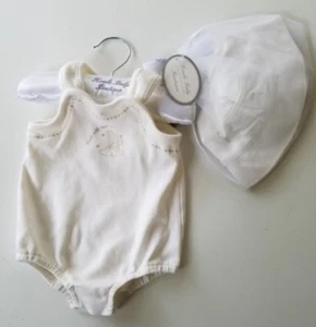 Koala Baby Boutique Girl Moon Star Gift Set Layette Hat Ivory 3-6 months Infant - Picture 1 of 1