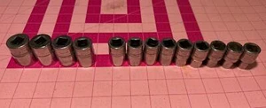 Snap-on 13pc, 1/2" drive, 6 point TWM24 - TWM10A, 23mm-10mm, Shallow Socket SET - Picture 1 of 11