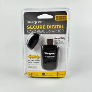 Targus Secure Digital Card Reader Writer USB 2.0 TGR-MSD500 For PC/Mac - Picture 1 of 6