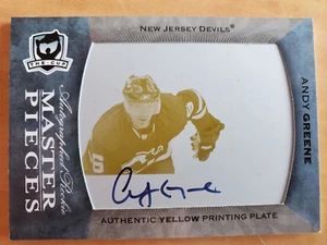 2007-08 UD The cup ANDY GREENE Rookie AUTO plate 1/1 - Picture 1 of 2