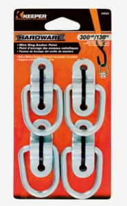 Keeper Steel CAMBUCKLE 1.5" Receiver Mount 300 lb TOW RING Surface Mount 04522-6 - Picture 1 of 1