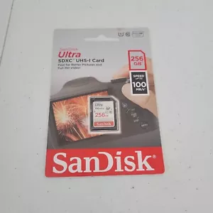 San Disk Ultra SDXC UHS-1 Card 256 GB Speed up to 100 MB/s New - Picture 1 of 2