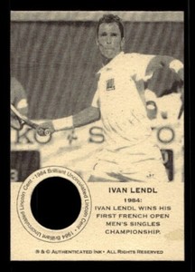 #TN0154 IVAN LENDL 1984 Penny Collector Tennis Coin Card