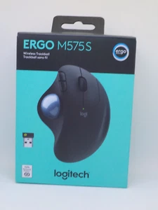 New Logitech Ergo M575S Wireless Trackball Mouse, Wireless Ergonomic Mouse - Picture 1 of 5