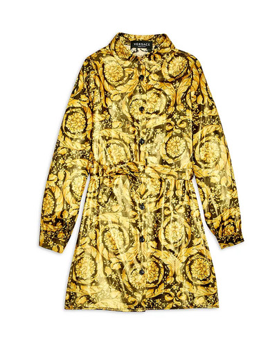 Abito camicia con stampa barocca Versace ragazza bambino grande taglia: 12 A $710 100% autentico