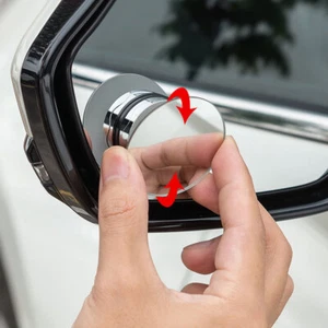 2Pcs Suction Cup Car Rear Mirror Blind Spot Convex 360° Wide Angle Mirror Parts - Bild 1 von 13