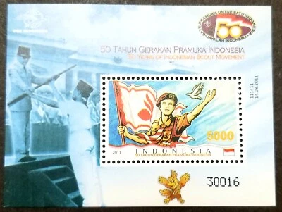 *FREE SHIP Indonesia 50 Years Scout Movement 2011 Jamboree Scouting (ms) MNH - Image 1 of 4
