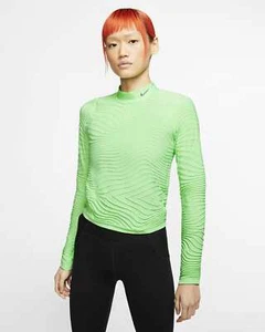 Camiseta para correr Nike City Ready Tech Pack para mujer talla XS cuello falso verde CJ3474-386 - Imagen 1 de 7