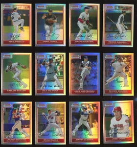 2006 Bowman Chrome Baseball Refractor 12 Card Lot Eckstein/Baldelli - Picture 1 of 2